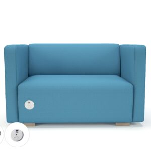 Carmel 130cm Wide Sofa in Warwick Dolly Fabric with Socket - Image 20