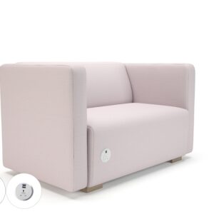 Carmel 130cm Wide Sofa in Warwick Dolly Fabric with Socket - Image 31