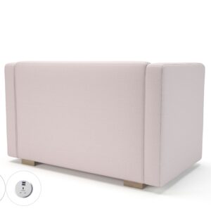 Carmel 130cm Wide Sofa in Warwick Dolly Fabric with Socket - Image 36