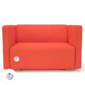 Carmel 130cm Wide Sofa in Warwick Dolly Fabric with Socket - Image 44