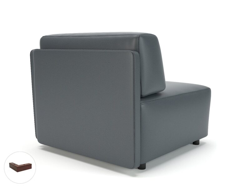 Loomis 87cm Wide Corner Unit in Cristina Marrone Ultima Faux Leather - Image 5