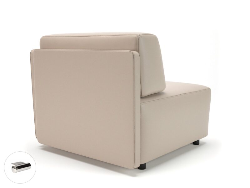 Loomis 87cm Wide Corner Unit in Cristina Marrone Ultima Faux Leather - Image 47