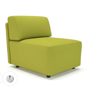 Loomis 65cm Wide Modular Unit in Warwick Dolly Fabric with Socket - Image 7