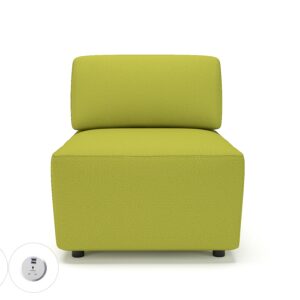 Loomis 65cm Wide Modular Unit in Warwick Dolly Fabric with Socket - Image 8
