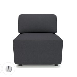 Loomis 65cm Wide Modular Unit in Warwick Dolly Fabric with Socket - Image 14