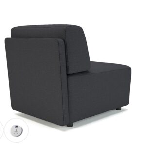 Loomis 65cm Wide Modular Unit in Warwick Dolly Fabric with Socket - Image 15