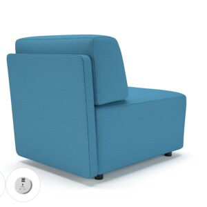Loomis 65cm Wide Modular Unit in Warwick Dolly Fabric with Socket - Image 27