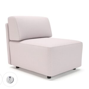 Loomis 65cm Wide Modular Unit in Warwick Dolly Fabric with Socket - Image 28