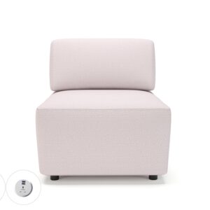 Loomis 65cm Wide Modular Unit in Warwick Dolly Fabric with Socket - Image 29