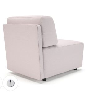 Loomis 65cm Wide Modular Unit in Warwick Dolly Fabric with Socket - Image 30
