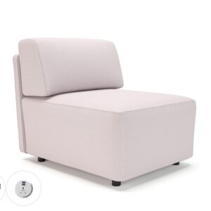 Loomis 65cm Wide Modular Unit in Warwick Dolly Fabric with Socket - Image 31