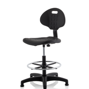 Malaga Polyurethane Medium Back Hi Rise Draughtsman Task Operator Office Chair - Image 3