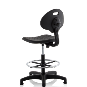 Malaga Polyurethane Medium Back Hi Rise Draughtsman Task Operator Office Chair - Image 5