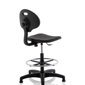 Malaga Polyurethane Medium Back Hi Rise Draughtsman Task Operator Office Chair - Image 7