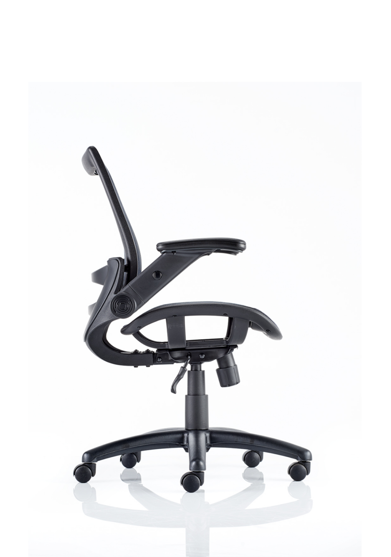 Fuller Medium Mesh Back Task Operator Office Chair with Folding Arms - Image 2