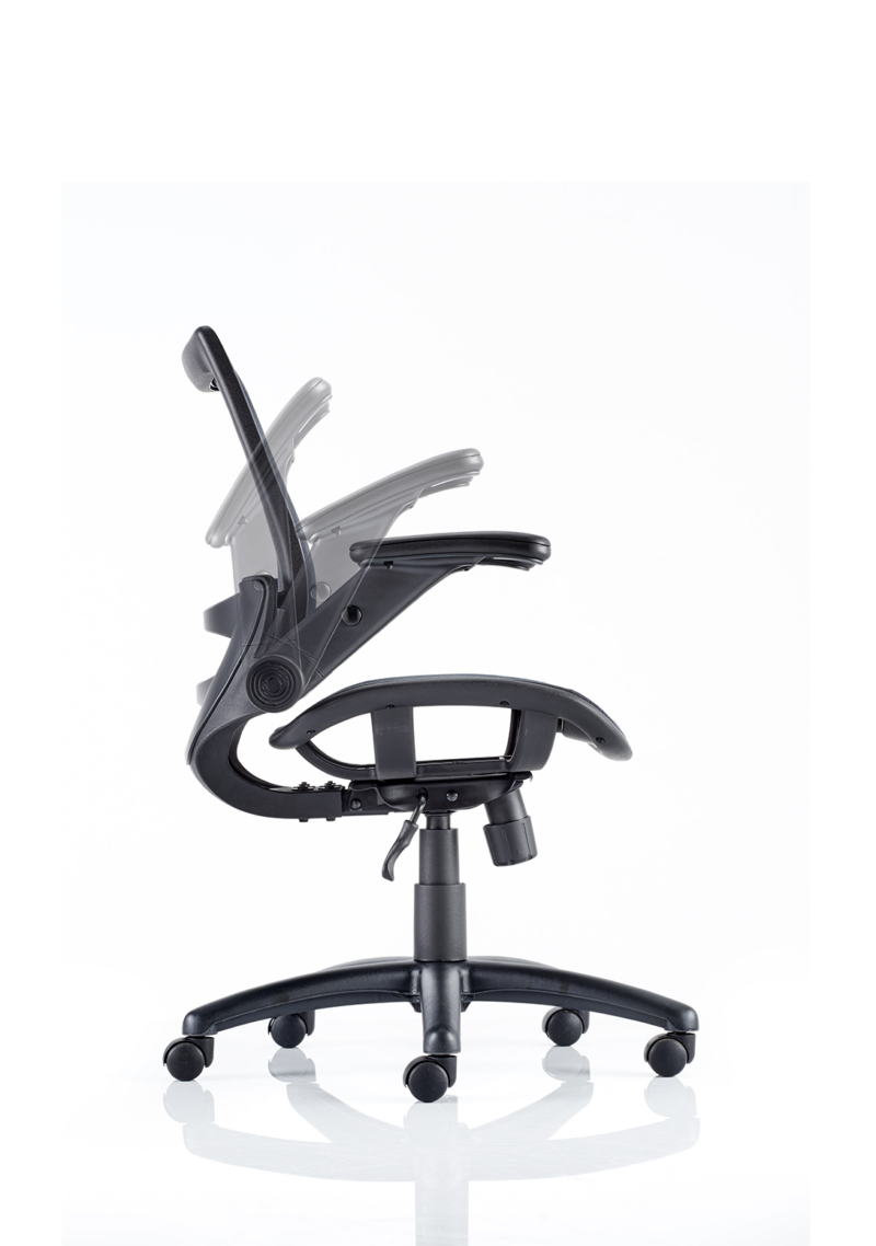 Fuller Medium Mesh Back Task Operator Office Chair with Folding Arms - Image 3