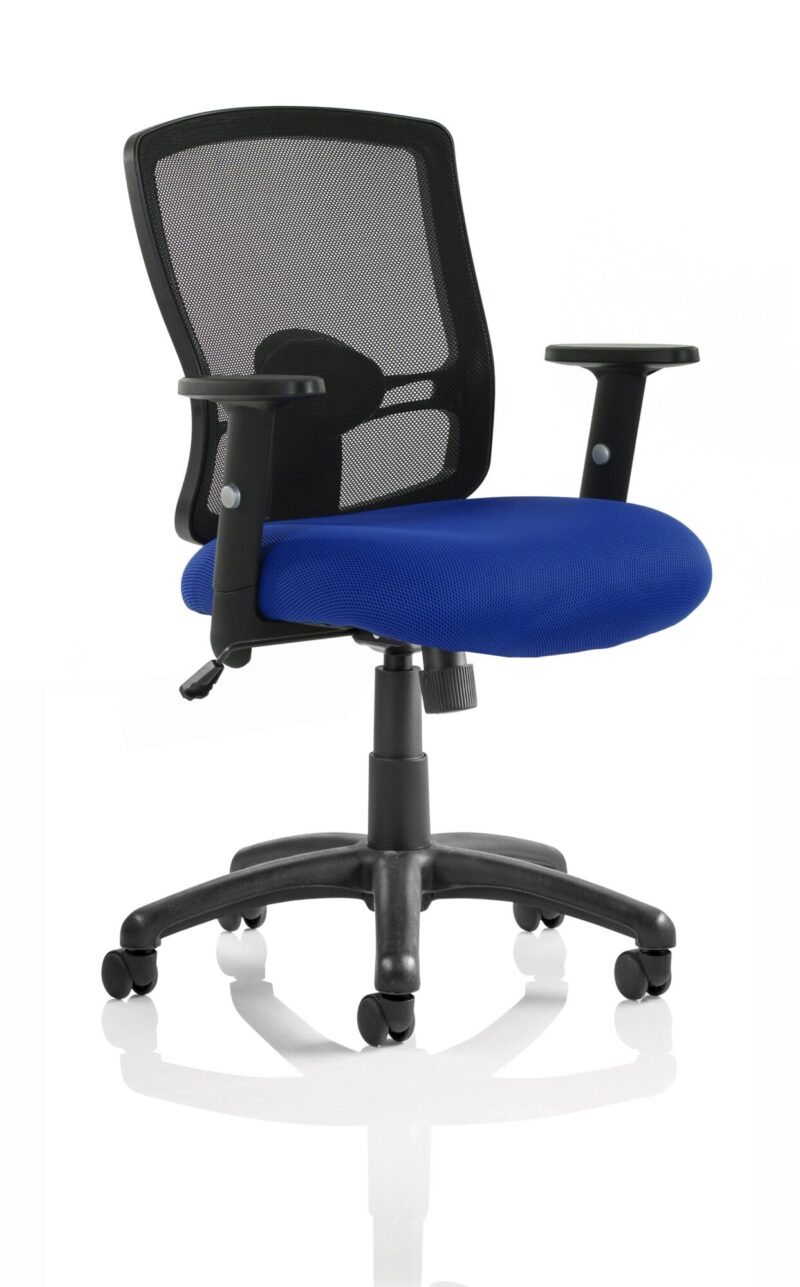 Portland Medium Mesh Back Task Operator Office Chair with Arms - Image 7
