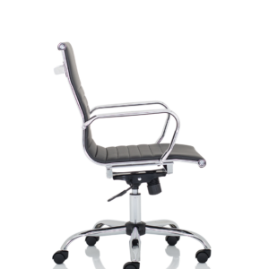 Nola Black Leather Executive Office Chair with Arms - Image 8