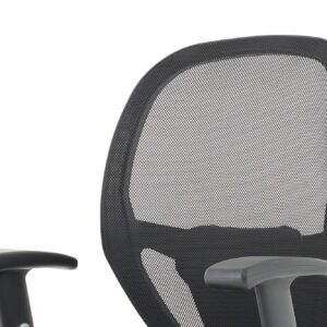Denver High Mesh Back Black Task Operator Office Chair with Arms - Image 19
