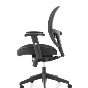 Denver High Mesh Back Black Task Operator Office Chair with Arms - Image 11