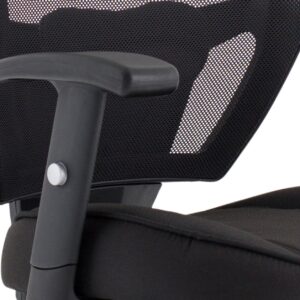 Denver High Mesh Back Black Task Operator Office Chair with Arms - Image 23