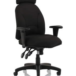 Jet High Back Black Fabric Task Operator Office Chair