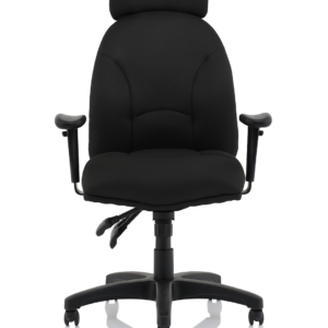 Jet High Back Black Fabric Task Operator Office Chair - Image 2