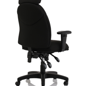 Jet High Back Black Fabric Task Operator Office Chair - Image 8
