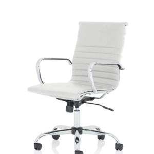 Nola Black Leather Executive Office Chair with Arms - Image 12
