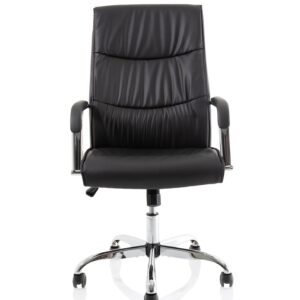 Carter High Back Black Leather Executive Office Chair with Arms - Image 2