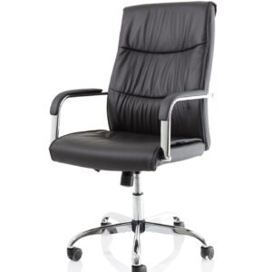 Carter High Back Black Leather Executive Office Chair with Arms - Image 3