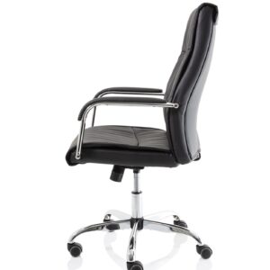 Carter High Back Black Leather Executive Office Chair with Arms - Image 4