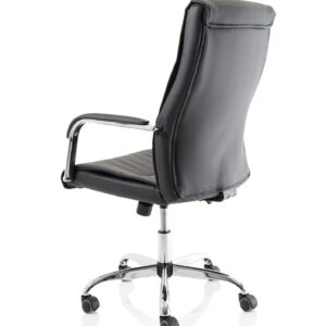 Carter High Back Black Leather Executive Office Chair with Arms - Image 5