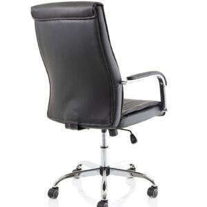 Carter High Back Black Leather Executive Office Chair with Arms - Image 7