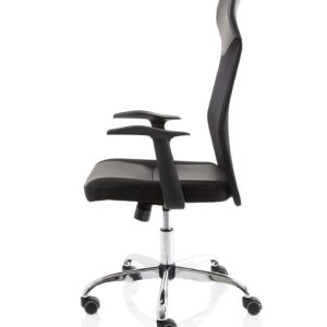 Vegalite High Mesh Back Black Executive Office Chair with Arms - Image 4