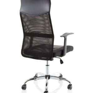 Vegalite High Mesh Back Black Executive Office Chair with Arms - Image 7