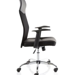 Vegalite High Mesh Back Black Executive Office Chair with Arms - Image 8