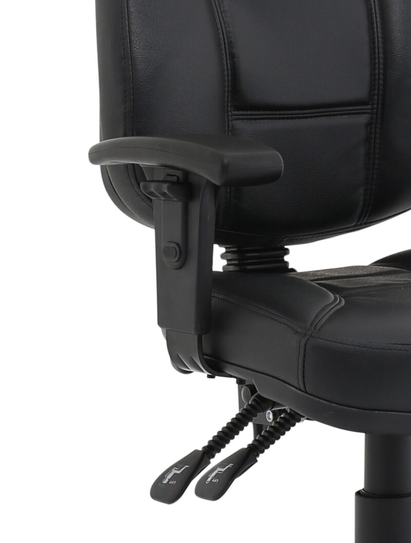 Jackson Medium Back Black Leather Task Operator Office Chair - Image 9