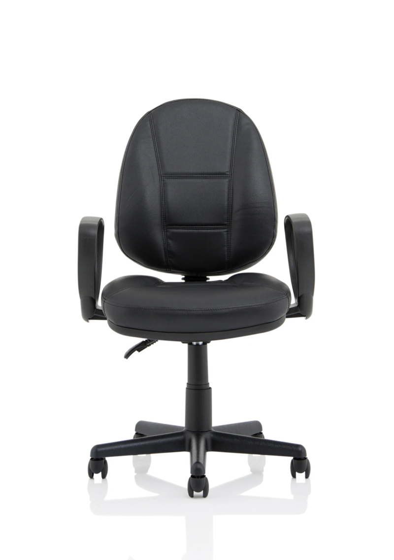 Jackson Medium Back Black Leather Task Operator Office Chair - Image 13