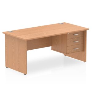 OE - Impulse 1600mm Panel End Straight Desk With Single Fixed Pedestal - Image 12