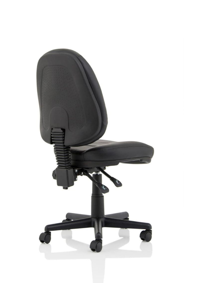 Jackson Medium Back Black Leather Task Operator Office Chair - Image 6