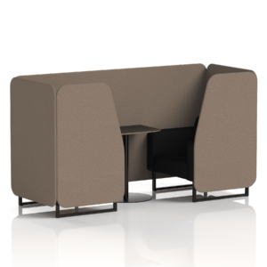 Brixworth Booth With Black Legs And Black Table In Two Tone - Image 12