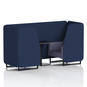 Brixworth Booth With Black Legs And Black Table In Two Tone - Image 20