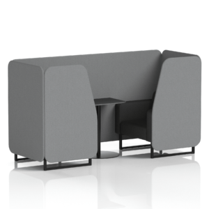 Brixworth Booth With Black Legs And Black Table In Two Tone - Image 23