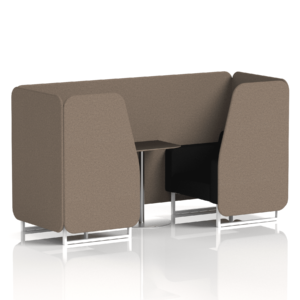 Brixworth Booth With White Legs And Black Table In Two Tone - Image 12