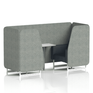 Brixworth Booth With White Legs And White Table In Two Tone - Image 5