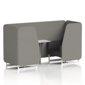 Brixworth Booth With White Legs And White Table In Two Tone - Image 10