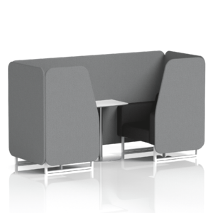 Brixworth Booth With White Legs And White Table In Two Tone - Image 23