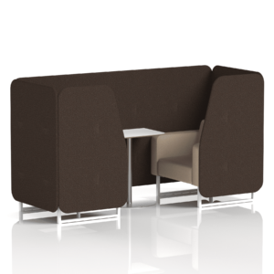 Brixworth Booth With White Legs And White Table In Two Tone - Image 24