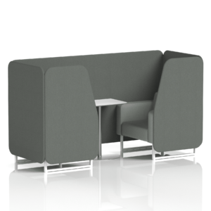 Brixworth Booth With White Legs And White Table In Two Tone - Image 26